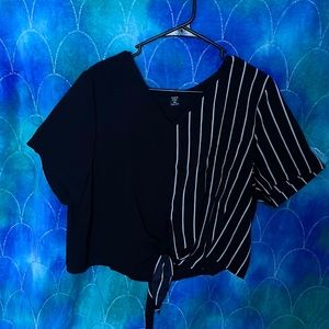 Half and half crop top